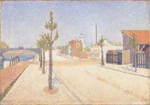 Quai de Clichy, พระอาทิตย์ - Paul Signac