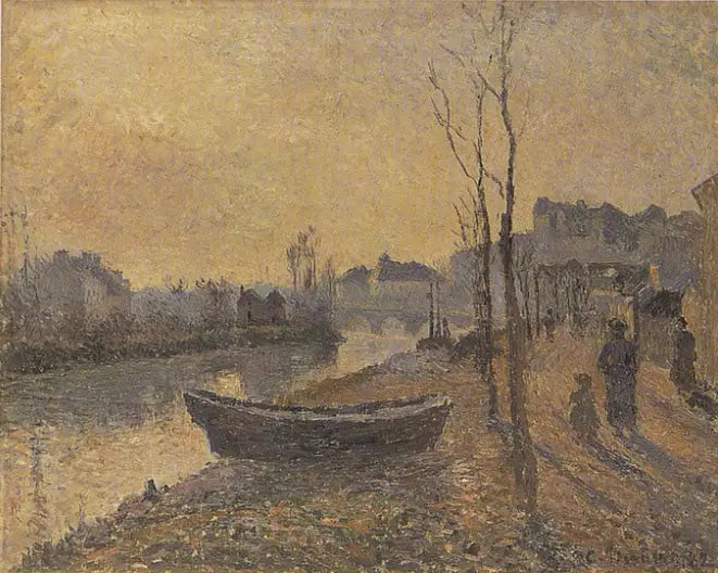 Quai du Pothuis, บริเวณริมแม่น้ำอัวซ - Camille Pissarro