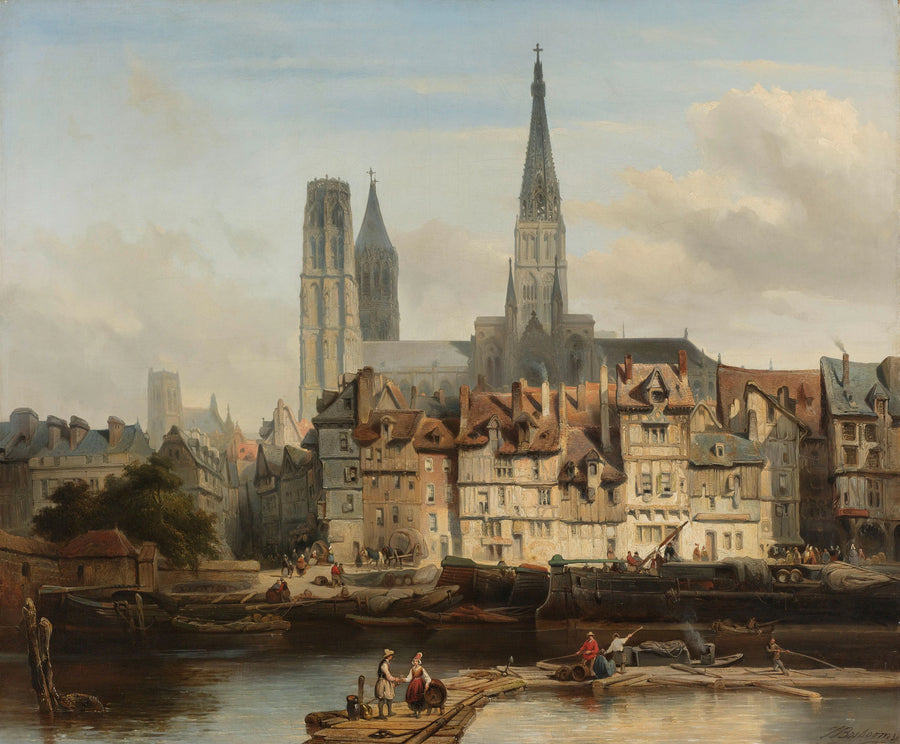 Le quai parisien à Rouen - Johannes Bosboom