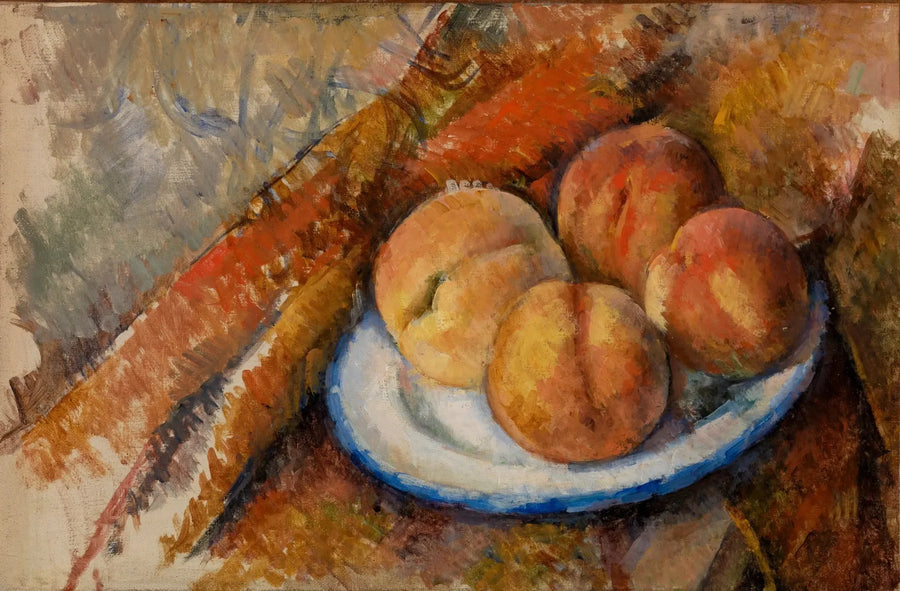 สี่ลูกพีชบนจาน - Paul Cézanne