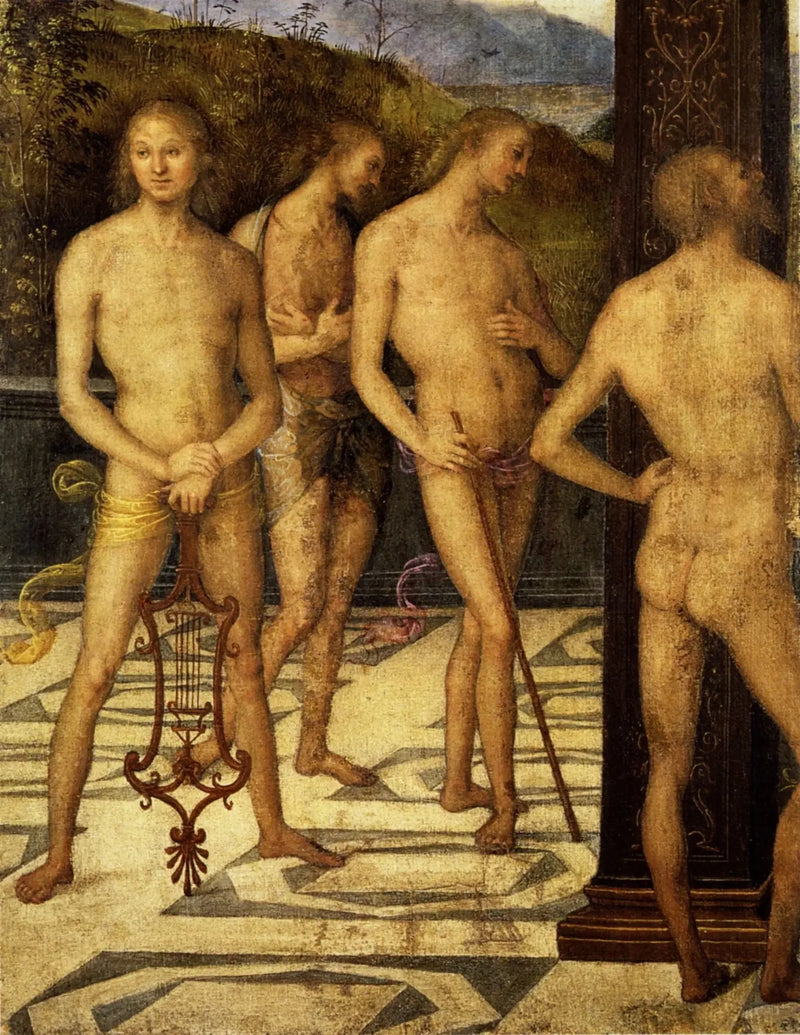 สี่ตัวละครชาย - Pietro Perugino
