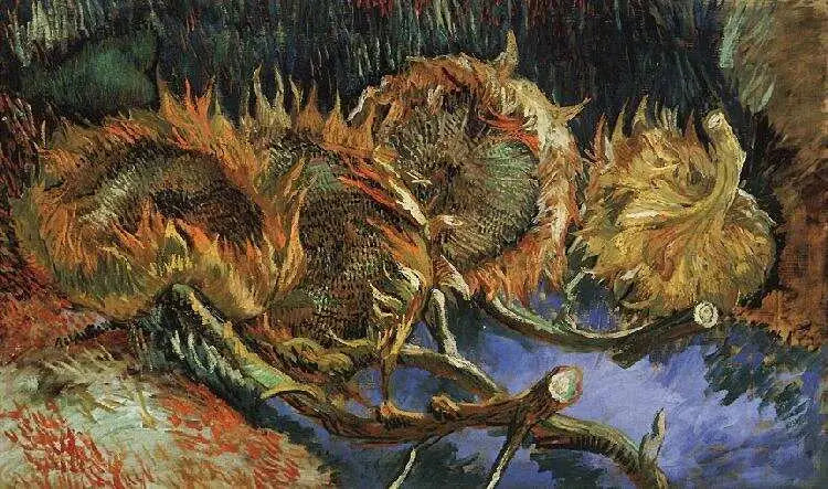 ดอกทานตะวันสี่ดอกที่เหี่ยวเฉา - Vincent van Gogh