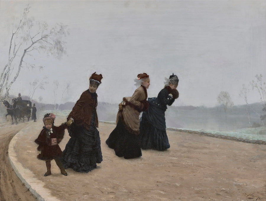 หนาวอะไรขนาดนี้! - Giuseppe De Nittis