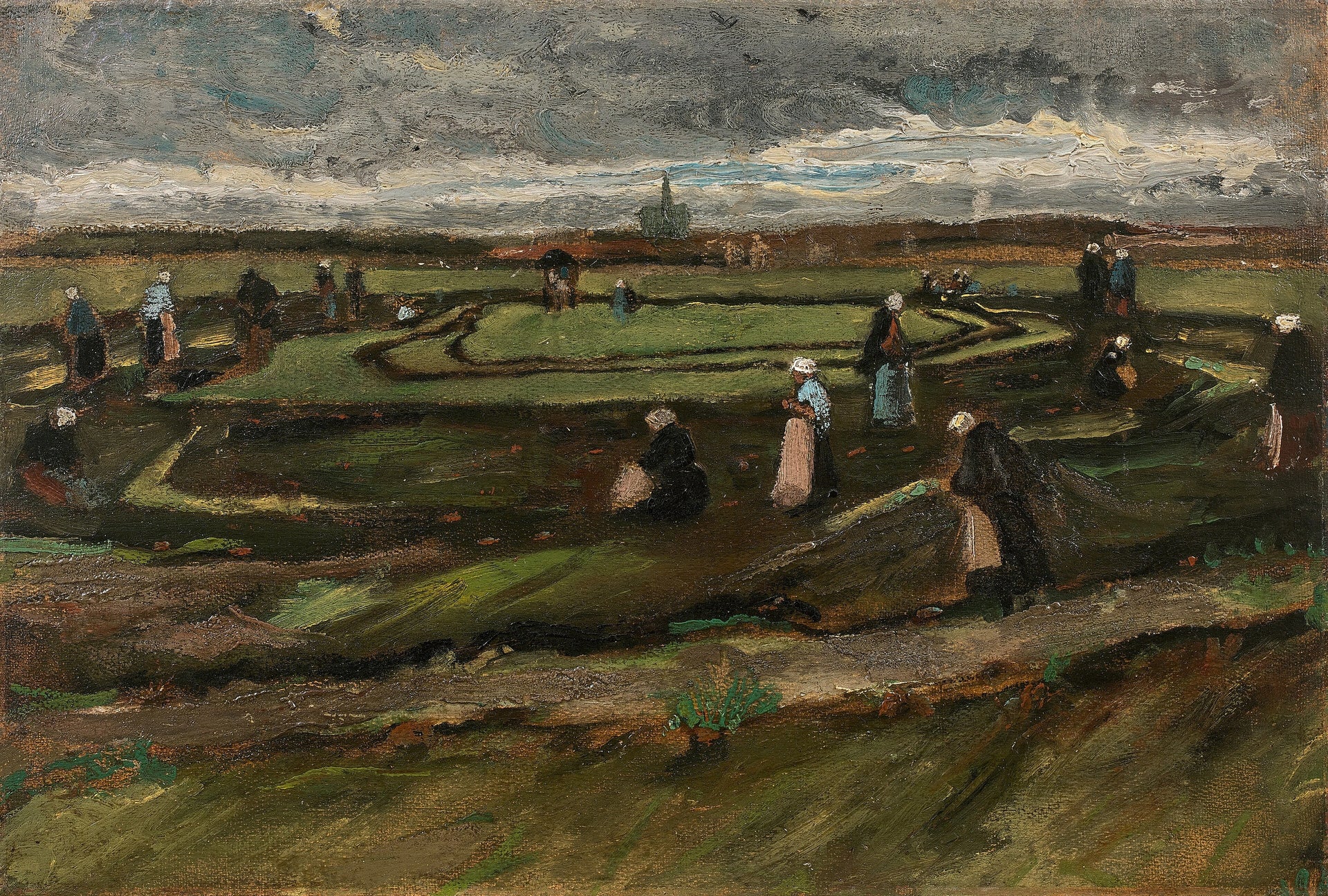 Raccommodeuses de filets dans les dunes F7 JH178 — Vincent van Gogh