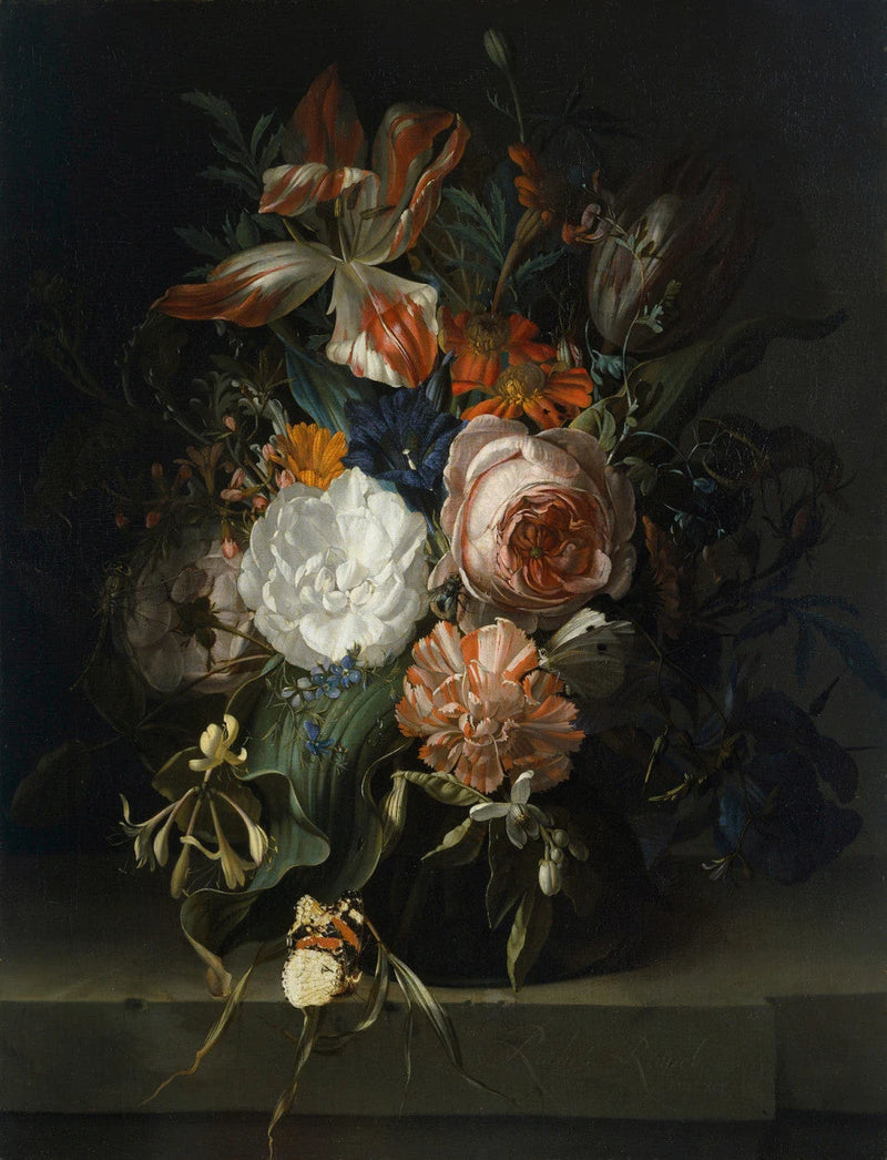 Nature morte aux fleurs, 1691 - Rachel Ruysch