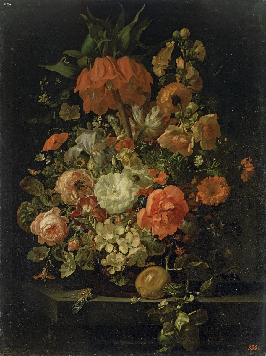 Nature morte aux fleurs — musée de l’Ermitage - Rachel Ruysch