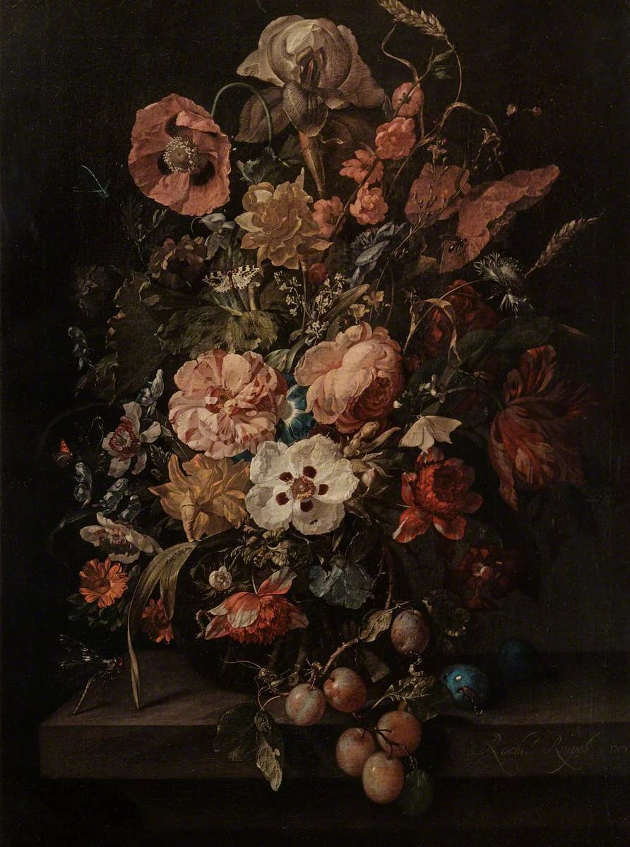 Fleurs et raisins — Llandudno Museum - Rachel Ruysch