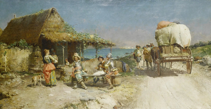 เครื่องดื่มในโรงแรมริมถนน - Cesare Augusto Detti