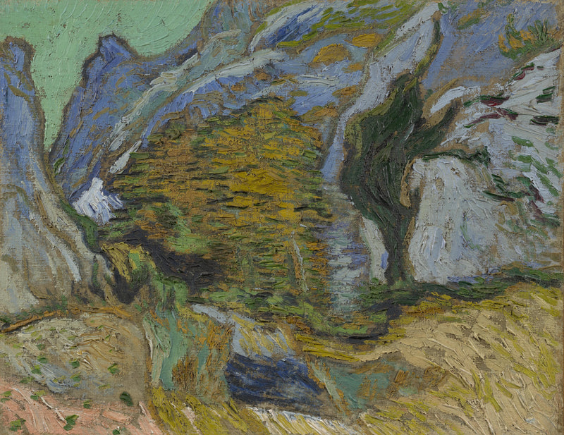 หุบเขาพร้อมลำธารเล็ก ๆ - Vincent van Gogh