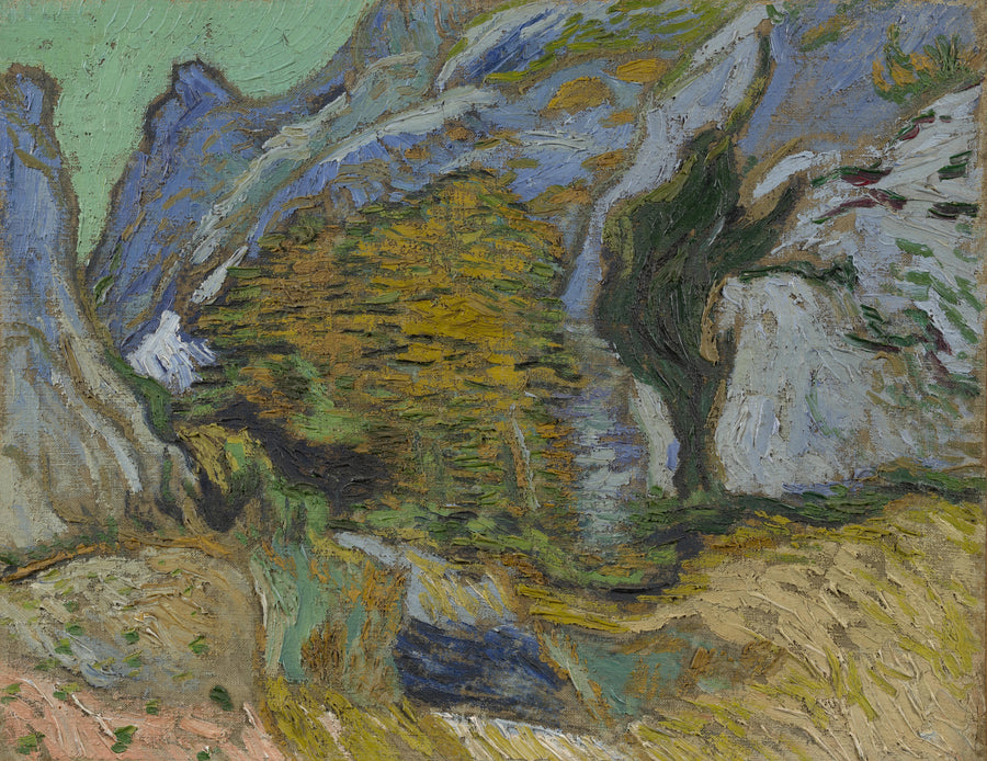 หุบเขาพร้อมลำธารเล็ก ๆ - Vincent van Gogh