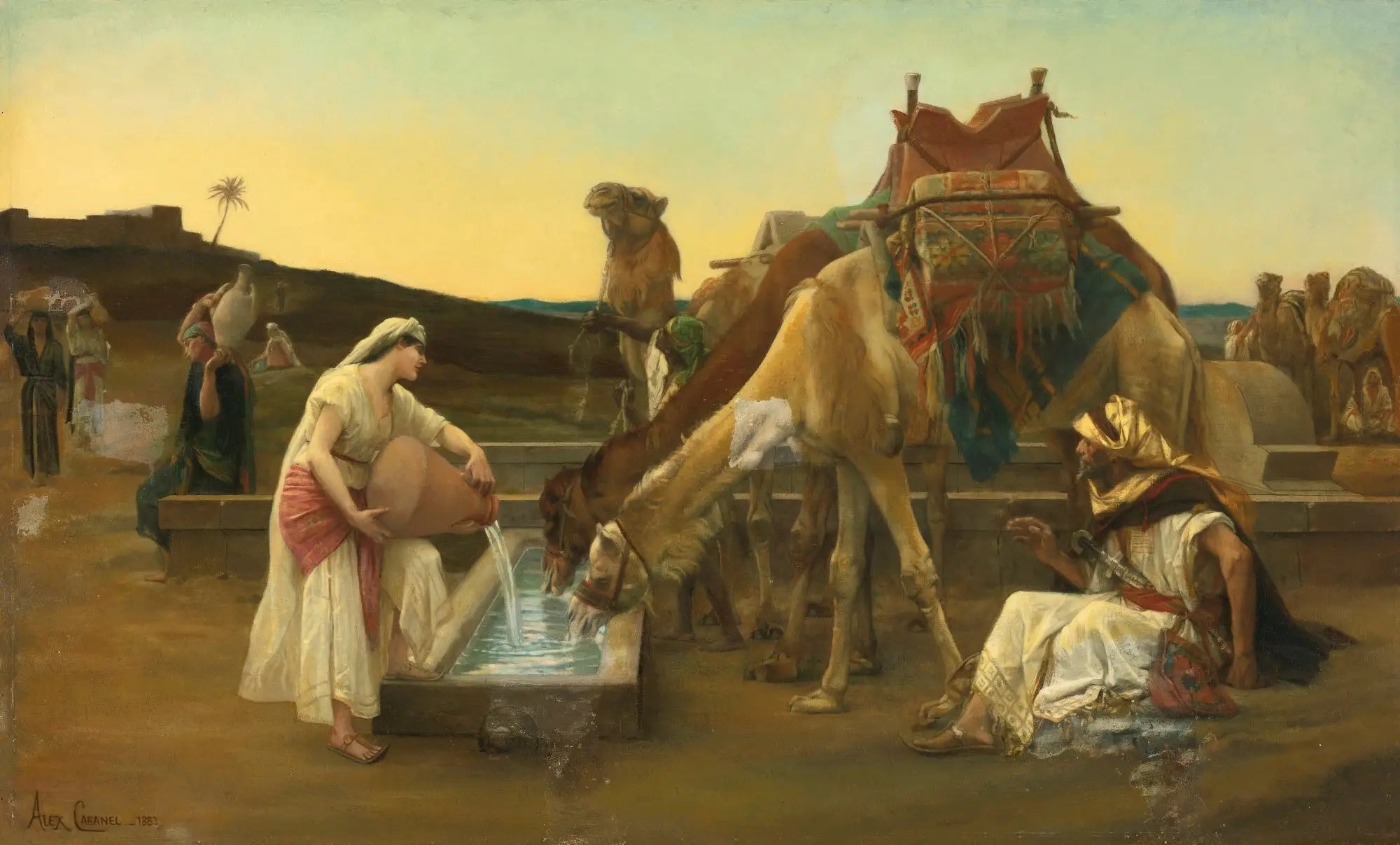 Rébecca et Éliézer - Alexandre Cabanel - Alpha Reproduction