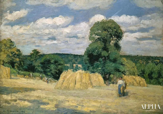 Récolte à Montfoucault - Camille Pissarro - Reproductions de tableaux et peintures haut de gamme