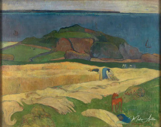 Récolte (Le Pouldu) - Paul Gauguin - Reproductions de tableaux et peintures haut de gamme