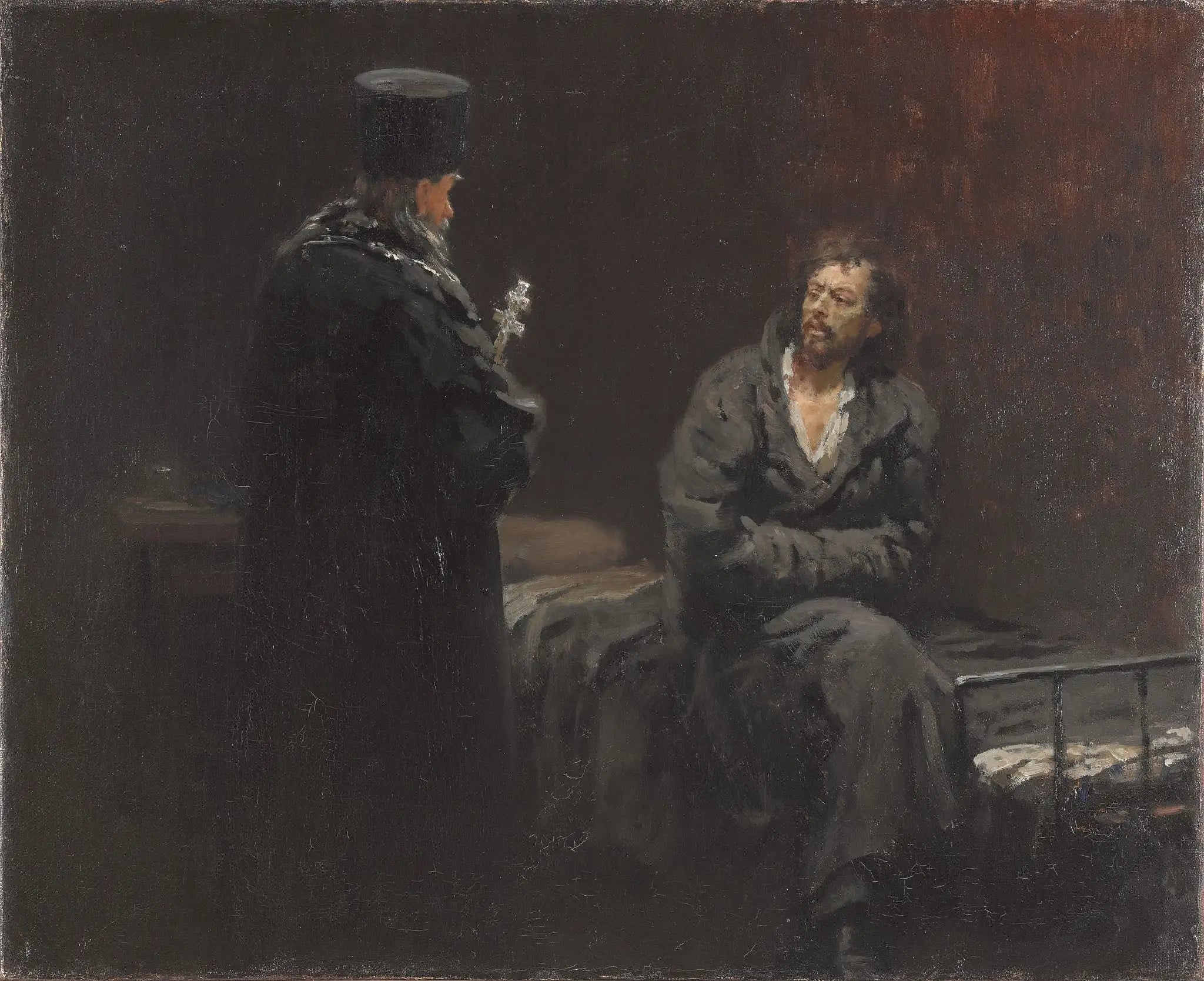 Refus d'aveu - Ilya Repin image 1 copie peinte à la main à l’huile
