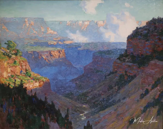 Looking Across the Grand Canyon - Edward Henry Potthast - Reproductions de tableaux et peintures haut de gamme