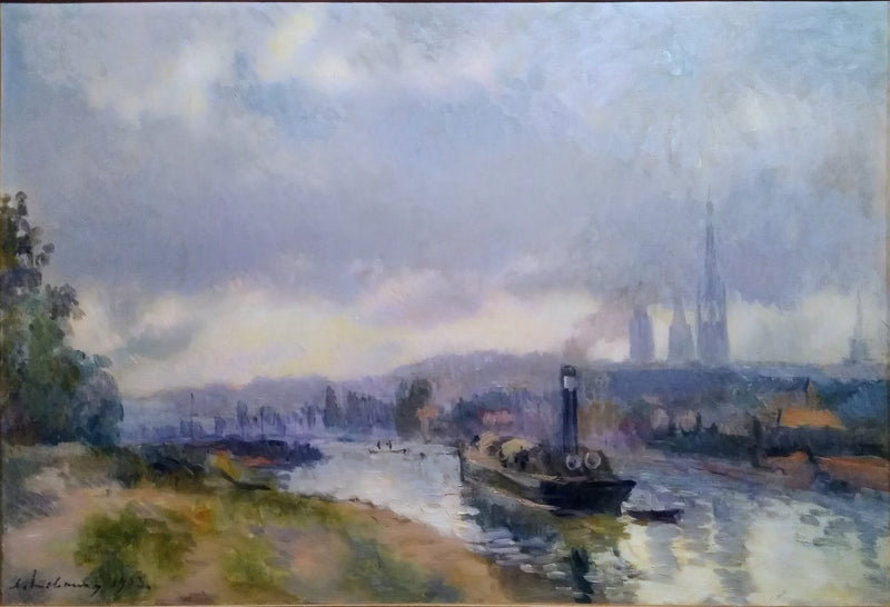 Remorqueurs à Rouen - Albert Lebourg
