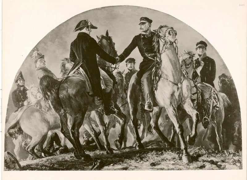 การพบกันของ Blücher และ Wellington - Adolph von Menzel