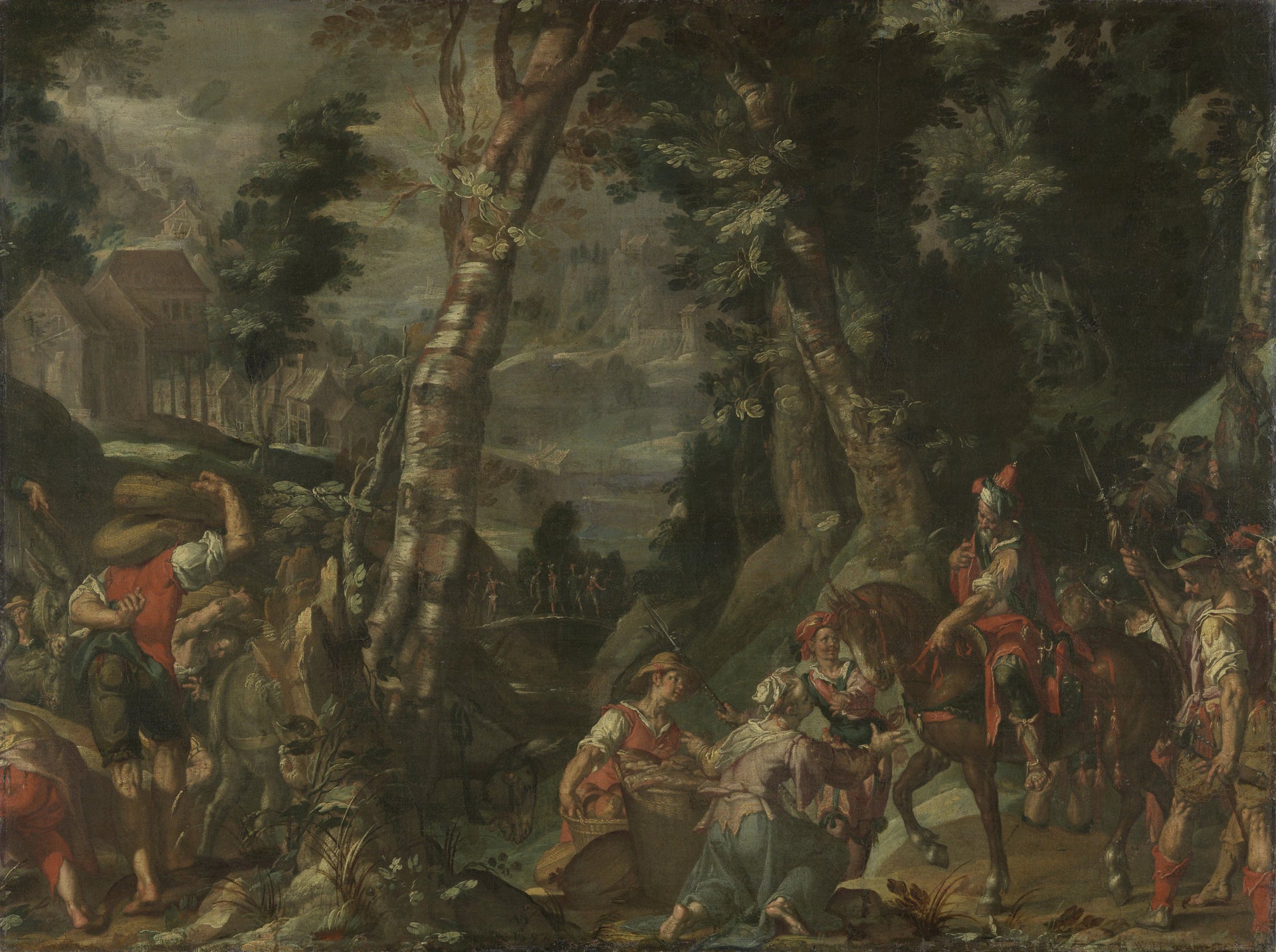 La rencontre entre David et Abigail - Joachim Wtewael