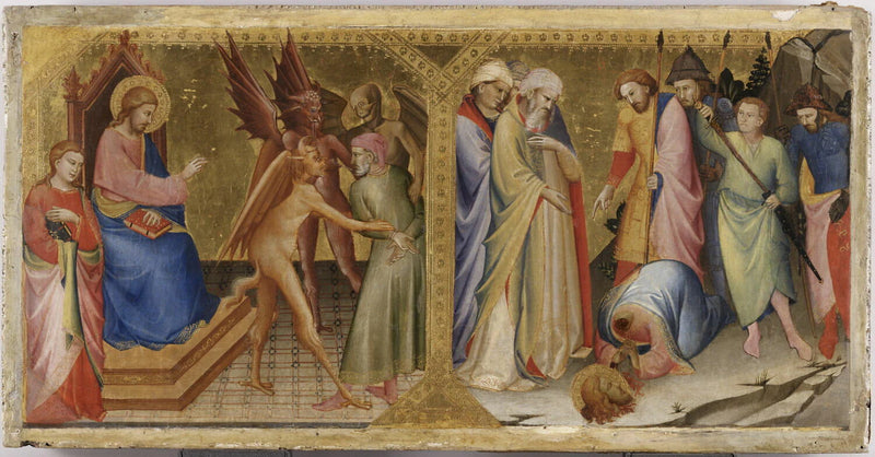 La Rencontre entre saint Jacques le Majeur et Hermogène, et le martyre de saint Jacques le Majeur - Lorenzo degli Angeli Lorenzo Monaco