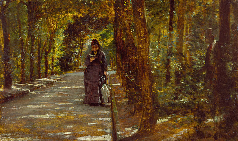 นัดพบในป่า Portici - Giuseppe De Nittis