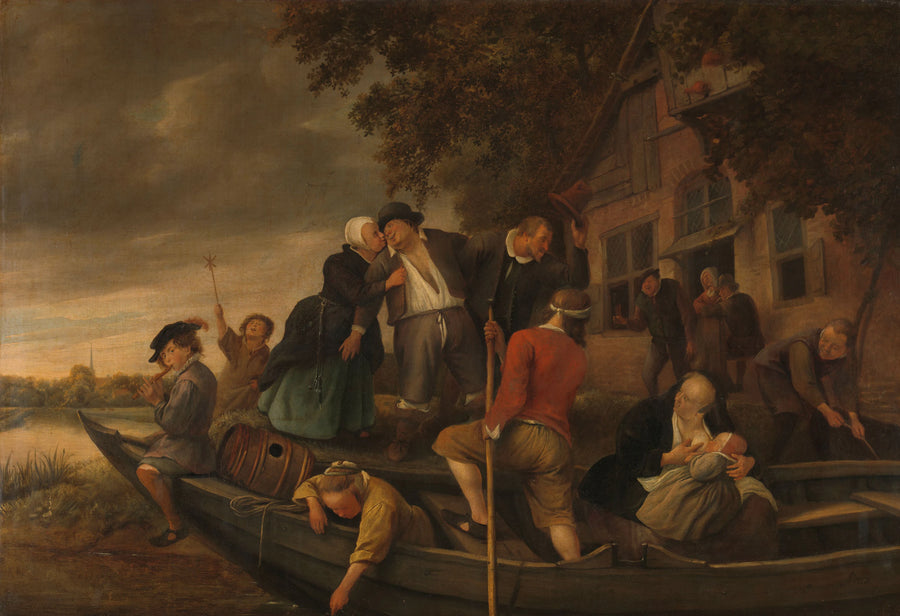 Rentrer à la maison heureux - Jan Steen
