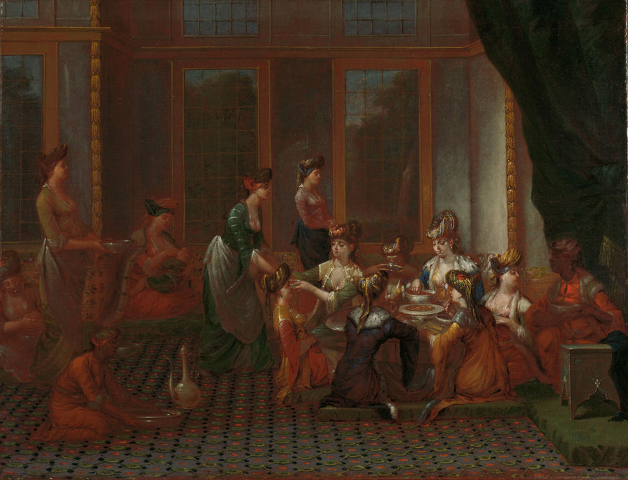 Repas de femmes turques distinguées - Jean-Baptiste van Mour