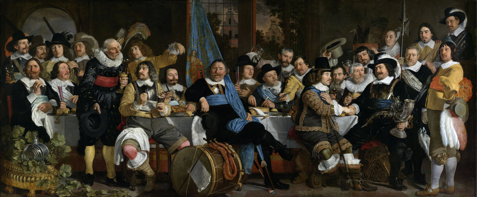 Repas des tirailleurs en célébration de la Paix de Munster - Bartholomeus van der Helst