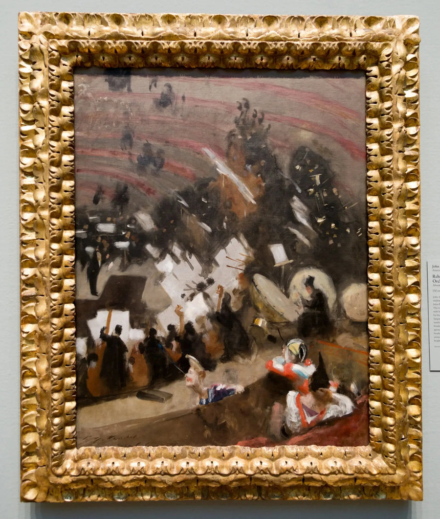 การซ้อมของวงออร์เคสตรา Pasdeloup ที่ Cirque d'Hiver - John Singer Sargent