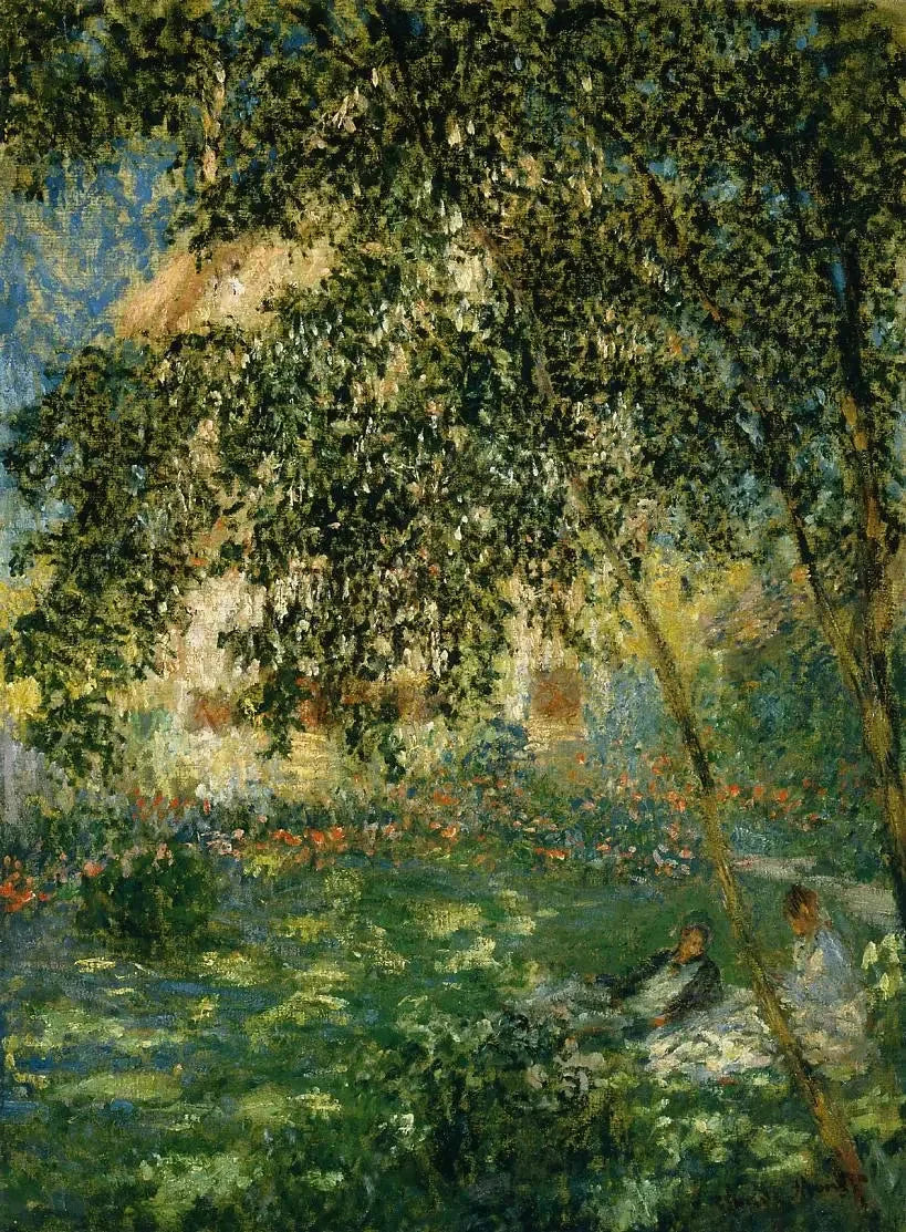 พักผ่อนในสวน Argenteuil W408 - Claude Monet