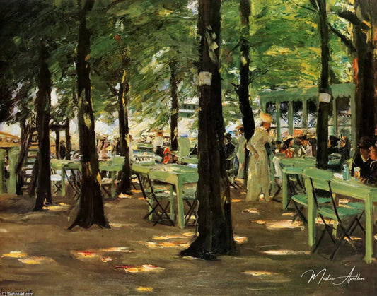 Restaurant De Oude Vink " dans souffrir - Max Liebermann - Reproductions de tableaux et peintures haut de gamme