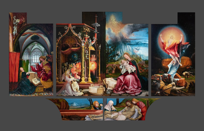 แท่นประดิษฐานอิสเซนไฮม์ การเปิดตัวครั้งแรก - Matthias Grünewald
