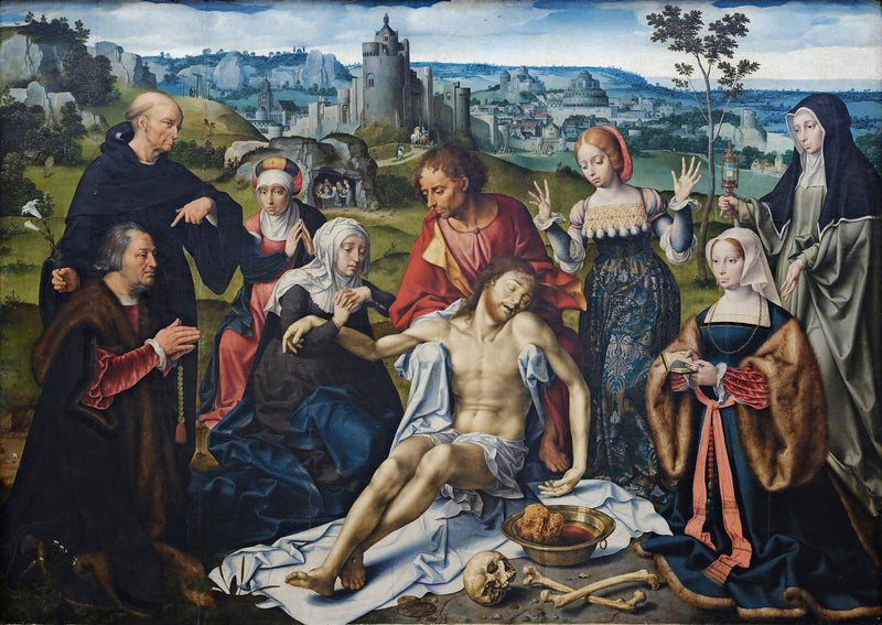 แท่นบูชาการไว้อาลัยพระคริสต์ : การไว้อาลัย - Joos van Cleve