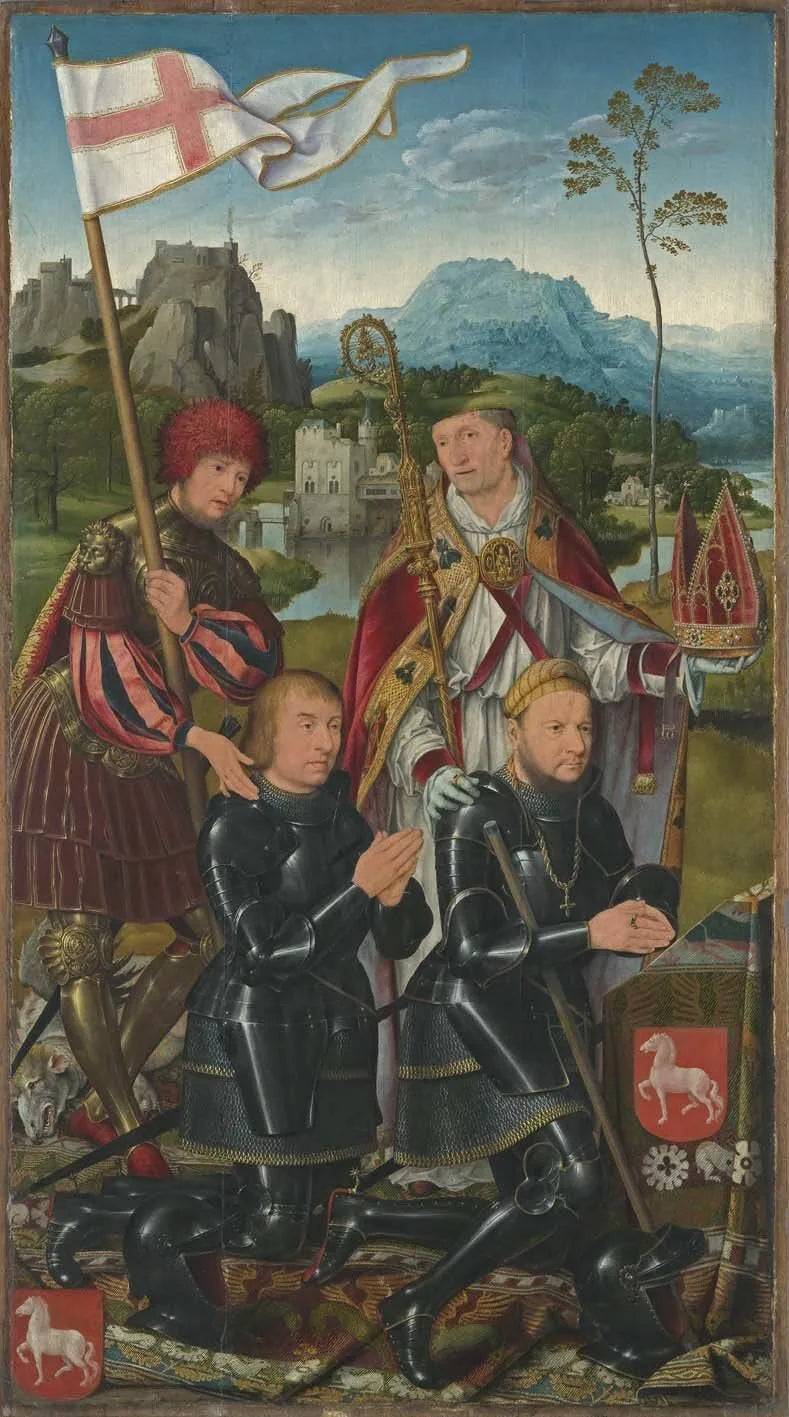 แท่นบูชามารีอาโตด - บานพับซ้าย - Joos van Cleve