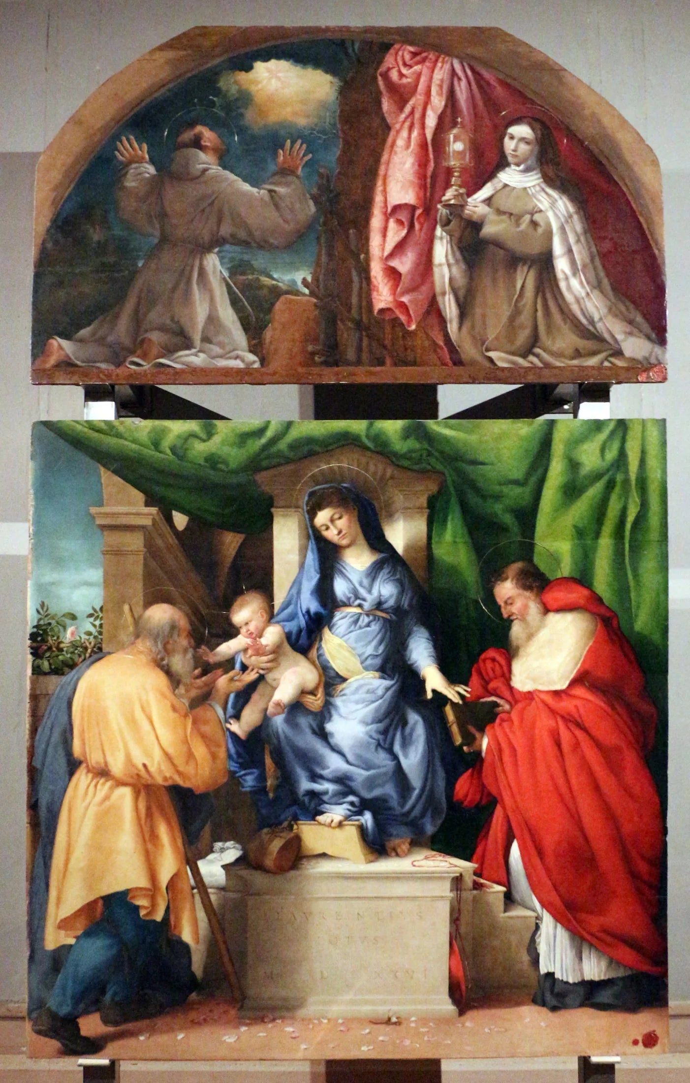 Retable de San Francesco al Monte - Lorenzo Lotto image 1 tableau peint à l’huile sur toile