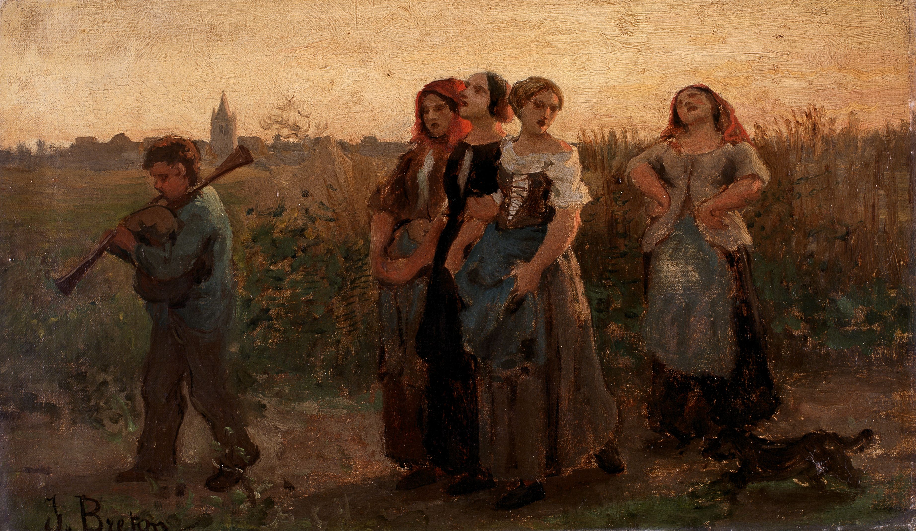 Retour des champs (étude) - Jules Breton - Alpha Reproduction