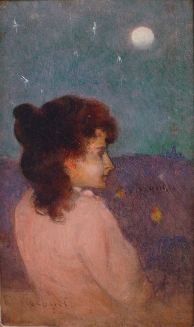 Retrato de moça de perfil - Eliseu Visconti