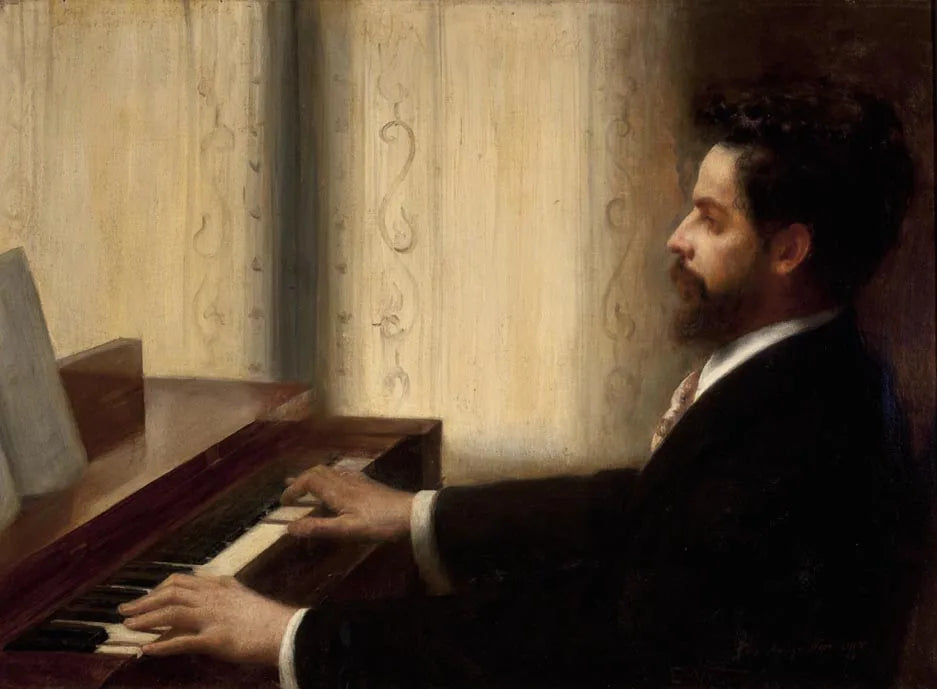 Retrato du Maestro Alberto Nepomuceno - Eliseu Visconti image 1 tableau peint à l’huile sur toile