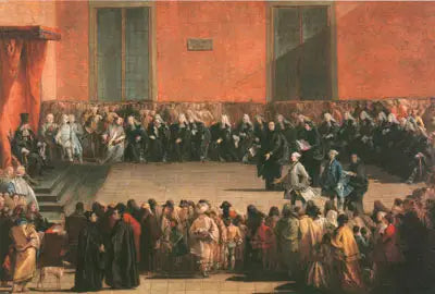Réunion consulaire - Giovanni Battista Tiepolo image 1 tableau peint à l’huile sur toile