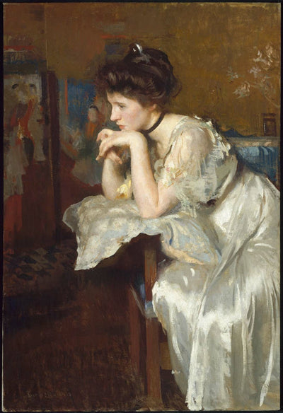 Reverie (Katharine Finn) - Edmund Charles Tarbell - Alpha Reproduction