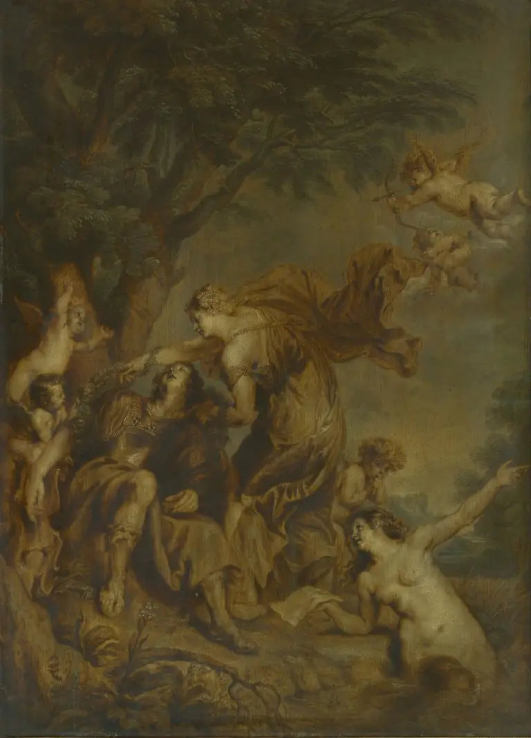 Rinaldo et Armida - Antoine van Dyck image 1 copie de tableau peinte à la main