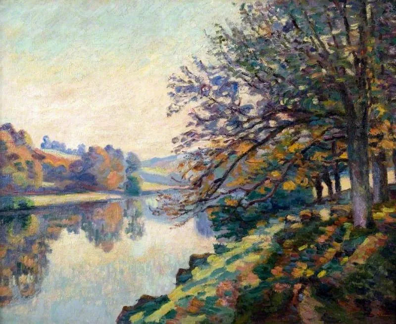 Rive de rivière, automne - Armand Guillaumin
ท้องแม่น้ำ, ฤดูใบไม้ร่วง - อาร์มันด์ กีลามิน