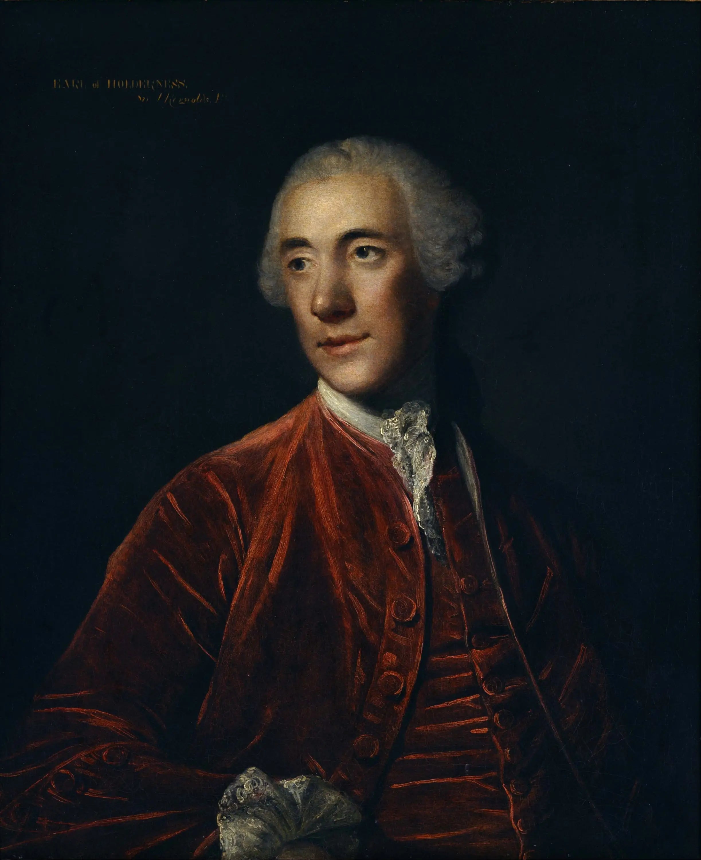Robert d'Arcy, 4e comte de Holderness - Joshua Reynolds image 1 reproduction artisanale de tableau