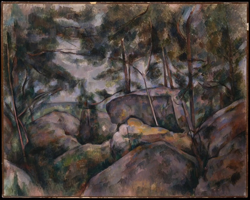 โขดหินที่ฟงแตนโบ - Paul Cézanne