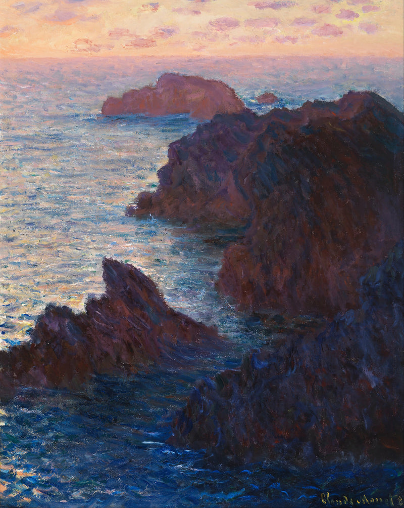 หินใน Belle-Île, Port-Domois W1101 - Claude Monet