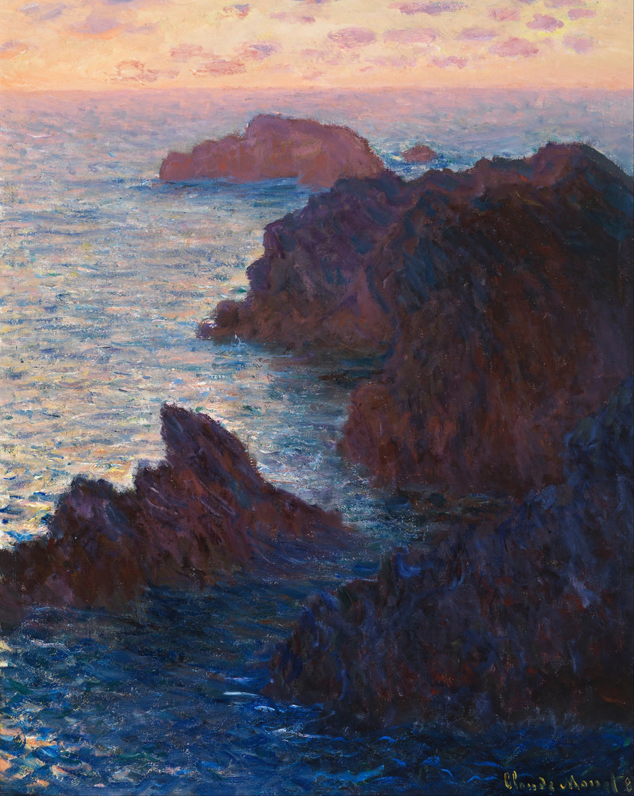 หินที่เบลล์-อีล, ปอร์ต-โดมัวส์ - Claude Monet