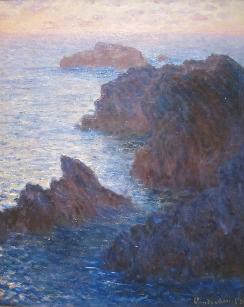 หินที่เบลล์-อีล, ปอร์ต-โดมัวส์ - Claude Monet