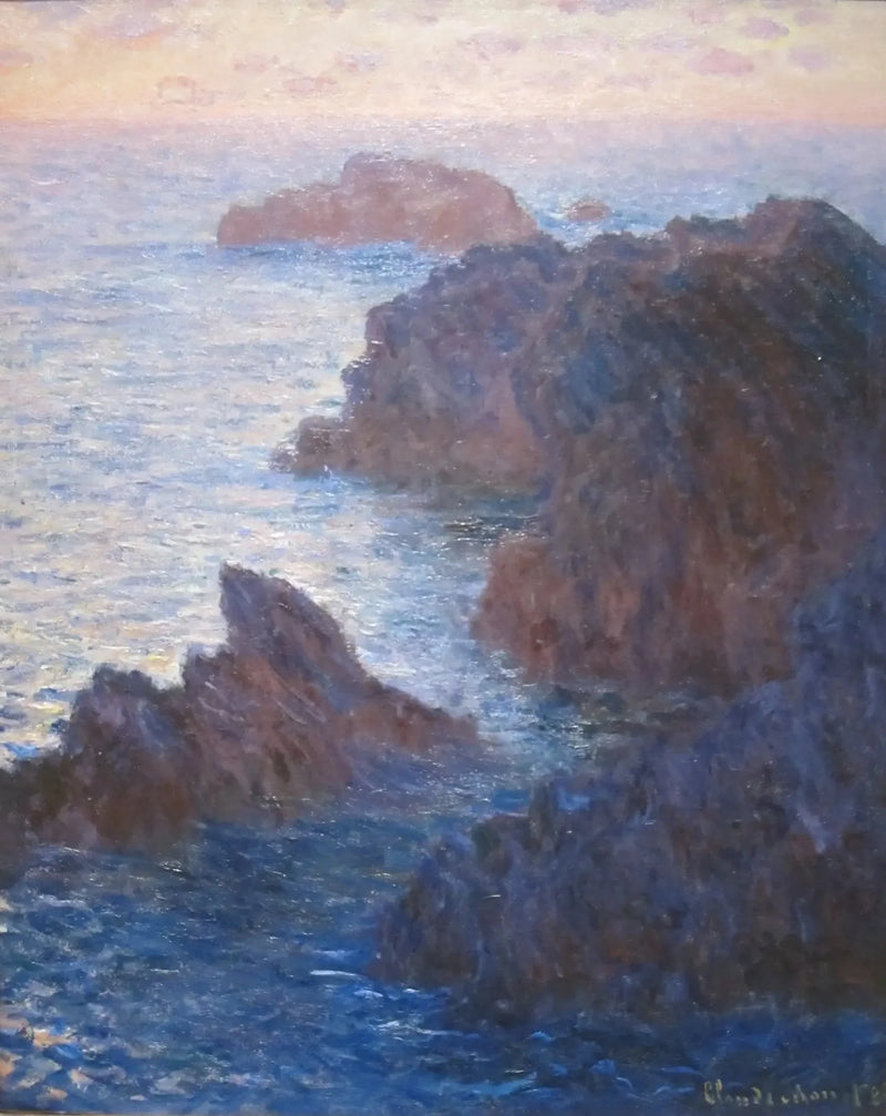 หินที่เบลล์-อีล, ปอร์ต-โดมัวส์ - Claude Monet