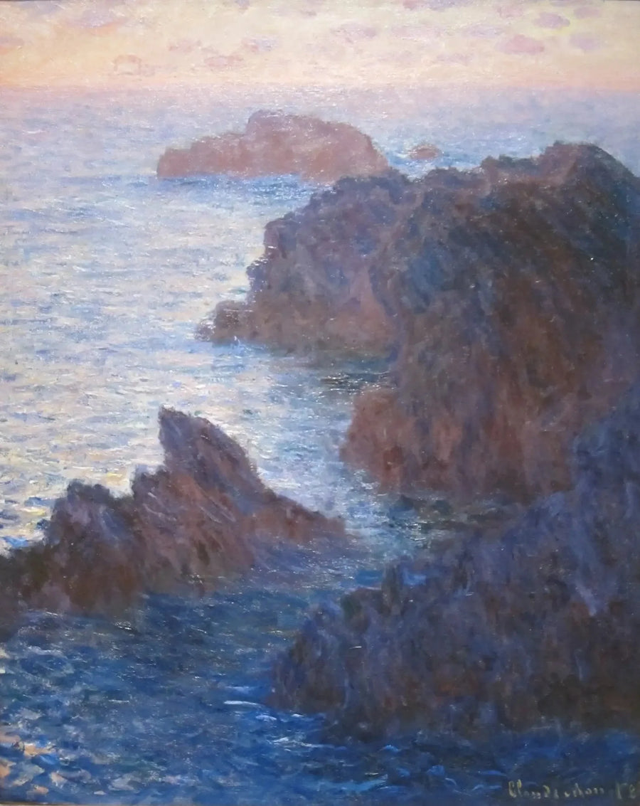 หินที่เบลล์-อีล, ปอร์ต-โดมัวส์ - Claude Monet