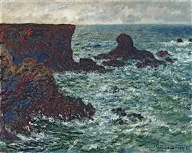หินที่ปอร์-โคตอน, สิงโตร็อค, เบลล์ อีล - Claude Monet