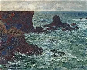 หินที่ปอร์-โคตอน, สิงโตร็อค, เบลล์ อีล - Claude Monet